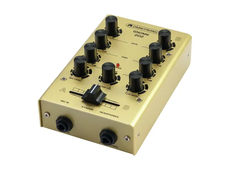 OMNITRONIC GNOME-202 Mini mixer gold 